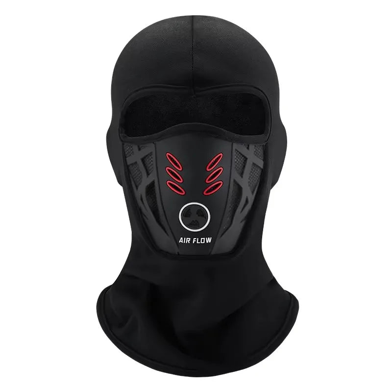 Windproof full-face mask for motorcycle rides, cycling, skiing—soft, warm, anti-haze beanie hood keeps you protected and comfy outdoors.
