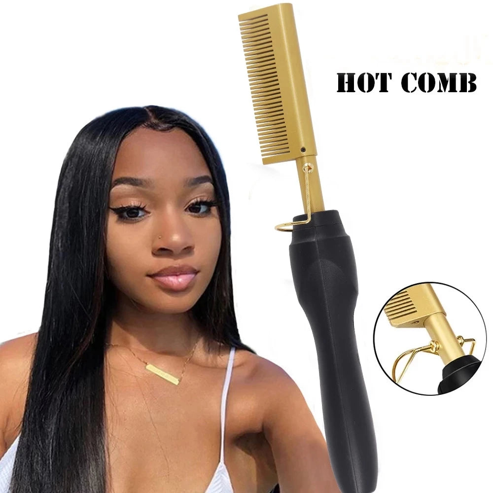 2-in-1 Hot Styling Brush
Short, clear, and benefit-focused: combines straightening and curling in one electric brush for wet or dry hair.