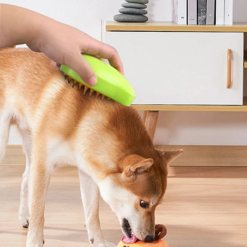 PetSteam 3-in-1 Grooming Brush

Revolutionary electric steam brush removes cat and dog hair effortlessly—combines spray, massage, and grooming for a sleek, happy pet.