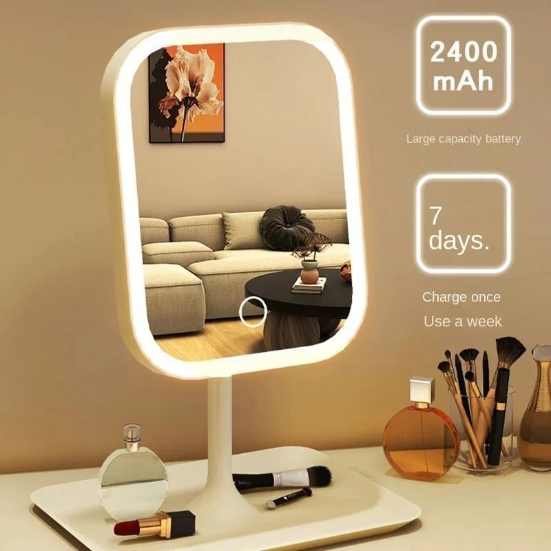 TriGlow Vanity Mirror
3-color LED touch-control makeup mirror for desk or bedroom.