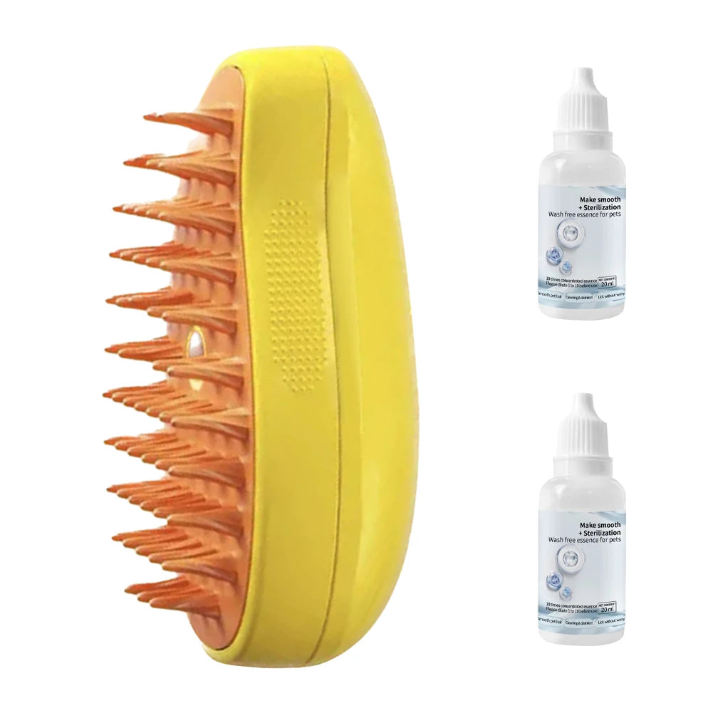 PetSteam 3-in-1 Grooming Brush

Revolutionary electric steam brush removes cat and dog hair effortlessly—combines spray, massage, and grooming for a sleek, happy pet.