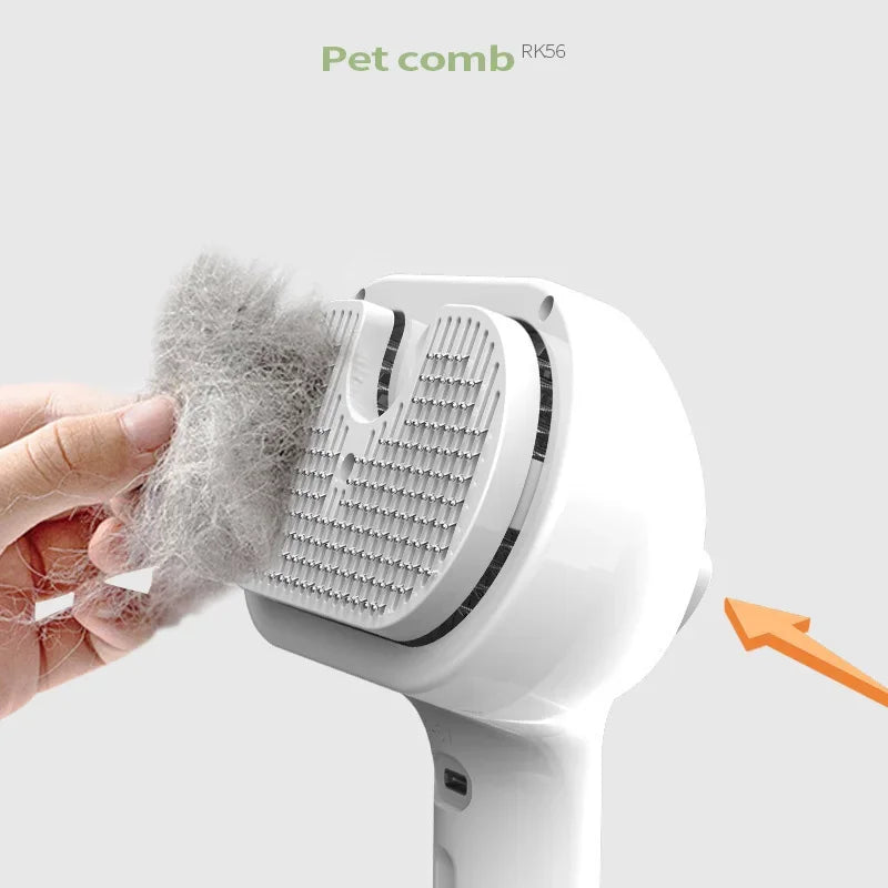 SteamGroom Pro Pet Brush

Upgraded steamy spray comb effortlessly detangles and cleans dog/cat fur—floating design for styling, hair removal, and spa-like grooming.