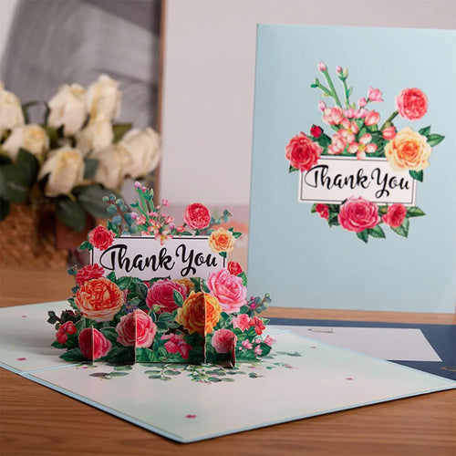 Blossoming 3D Peach Tree Pop-Up Card