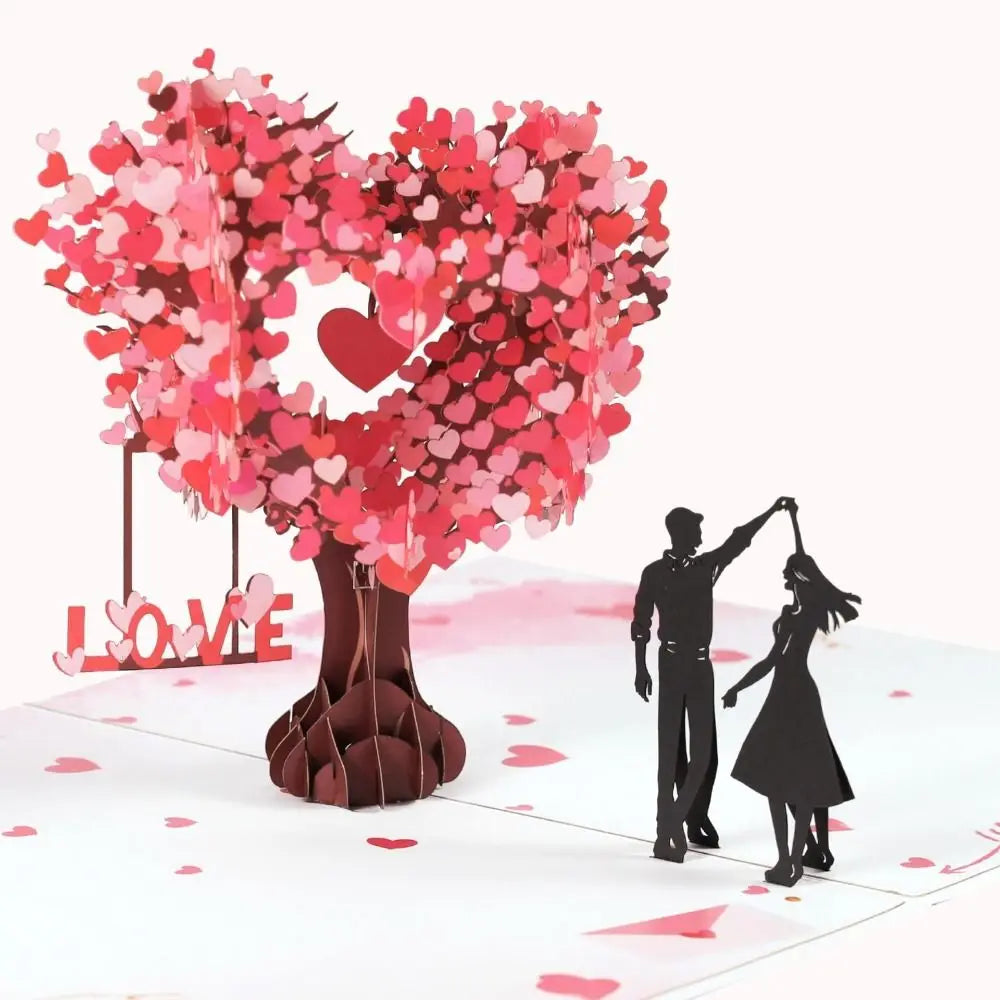 Love Blooms 3D Heart Tree Pop-Up Card